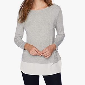 J Crew Woven Hem Tshirt